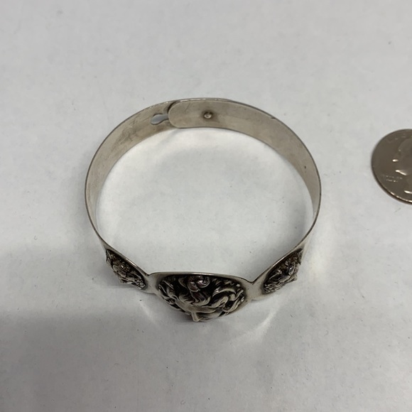 Stunning Art Nouveau sterling cherub bracelet - Picture 15 of 15